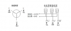 86無(wú)刷電機(jī)接線圖，安裝尺寸圖